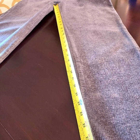 Lauren Jeans Co. by Ralph Lauren Grey Brushed Corduroy Jeans. - Picture 11 of 12